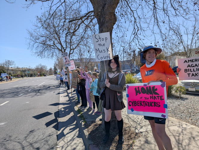 Protesters continue to send Elon Musk a shockwave to erode his wealth along with that of his stockholders by putting pressure on the comp...